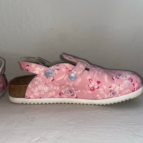 Birkenstock Kay Flower Field Rose Birko-Flor Clog Womens Size 37 6 to 6.5 Pink - Picture 2 of 5
